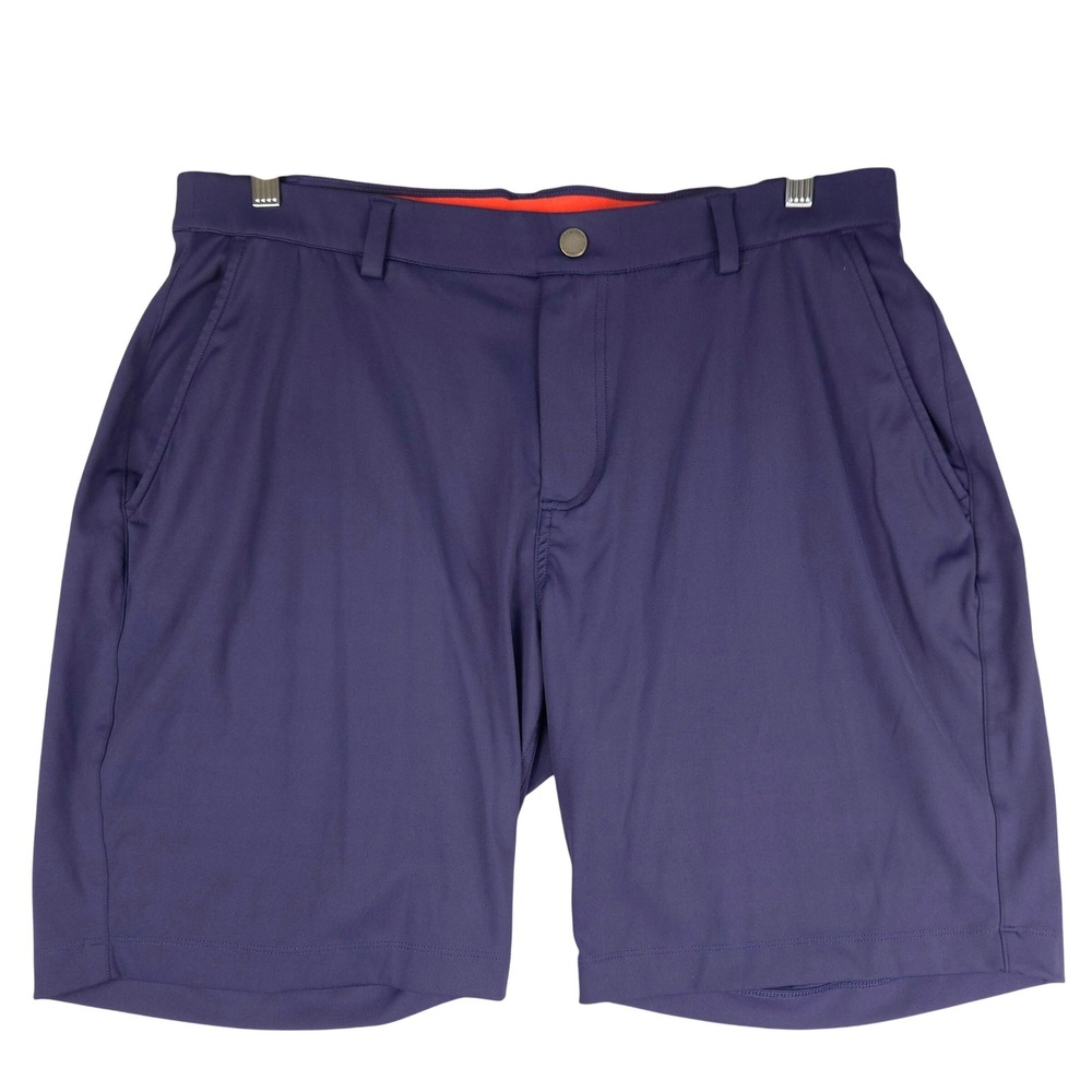 Redvanly Hanover Mens Navy Blue Golf Athletic Shorts Size XL Stretch Performance